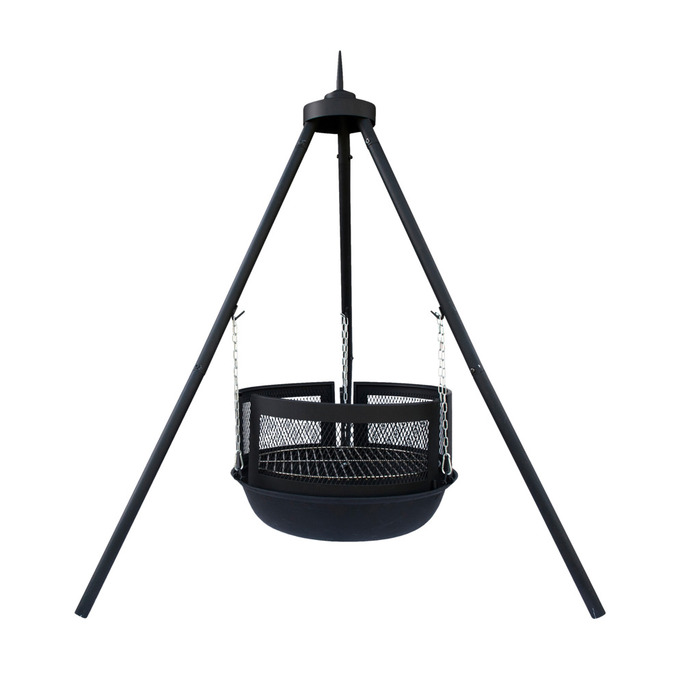 Bålpanne med stativ H125 cm